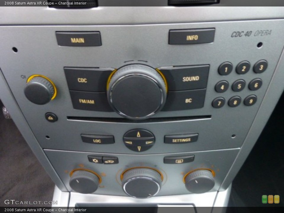 Charcoal Interior Controls for the 2008 Saturn Astra XR Coupe #79157568