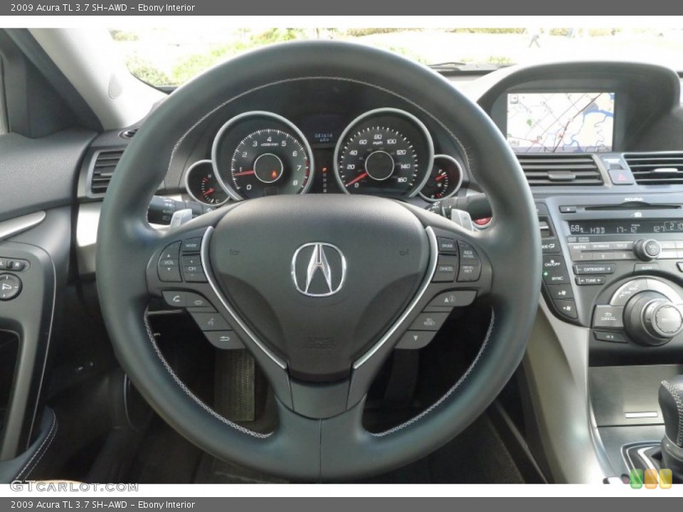 Ebony Interior Steering Wheel for the 2009 Acura TL 3.7 SH-AWD #79160136
