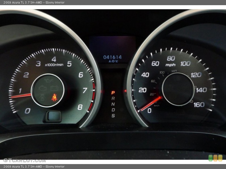 Ebony Interior Gauges for the 2009 Acura TL 3.7 SH-AWD #79160154