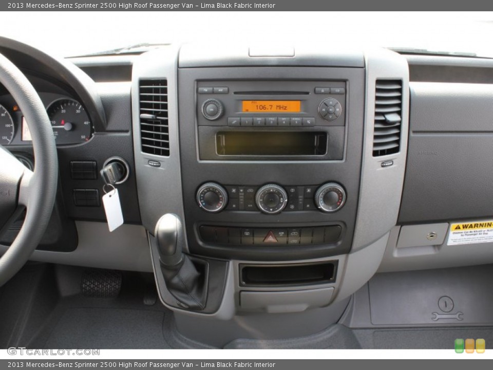 Lima Black Fabric Interior Controls for the 2013 Mercedes-Benz Sprinter 2500 High Roof Passenger Van #79160444