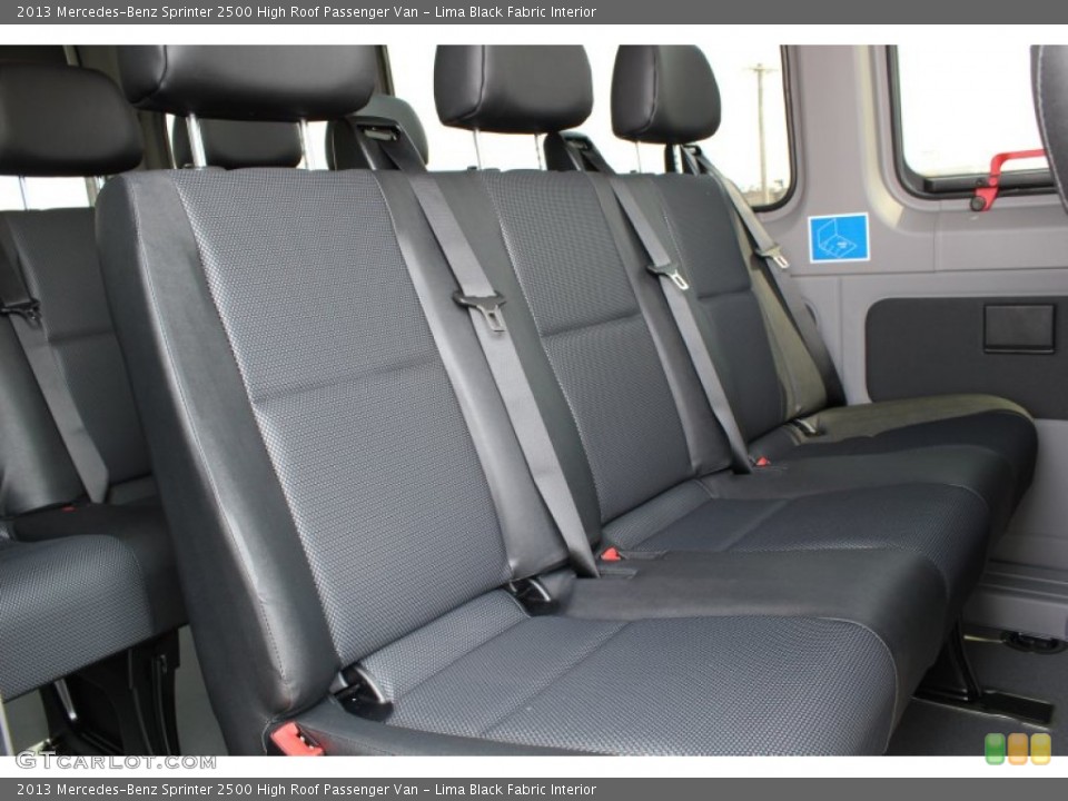 Lima Black Fabric Interior Rear Seat for the 2013 Mercedes-Benz Sprinter 2500 High Roof Passenger Van #79160533