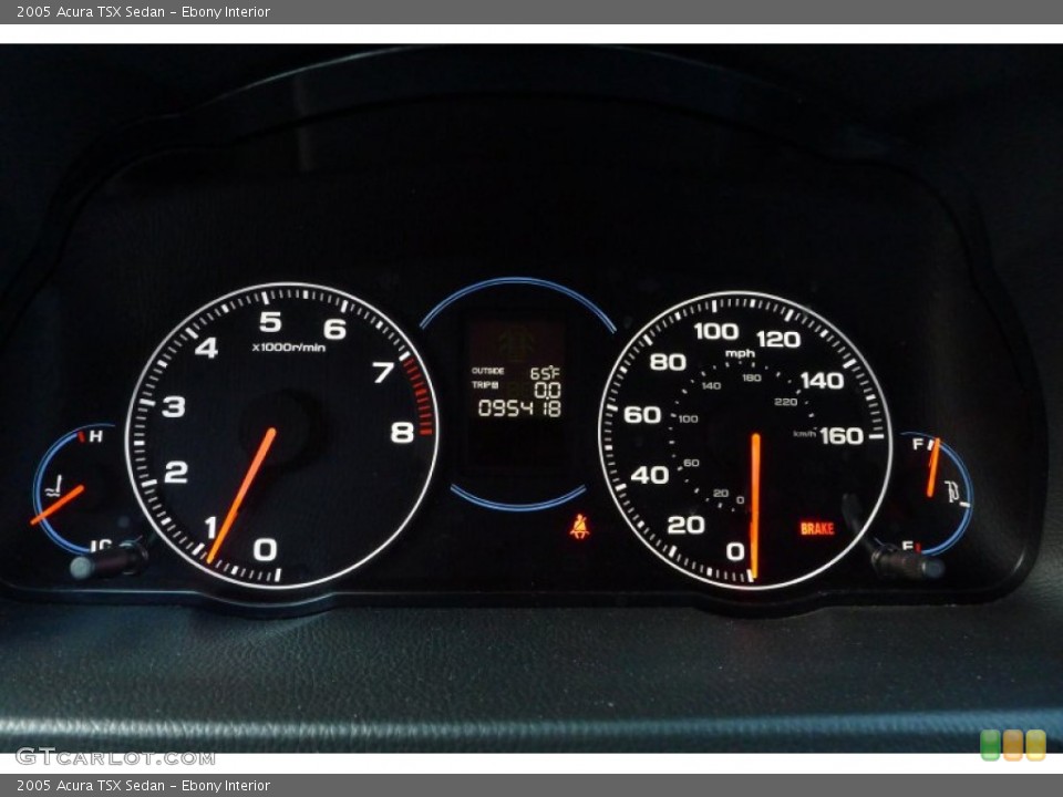 Ebony Interior Gauges for the 2005 Acura TSX Sedan #79160756