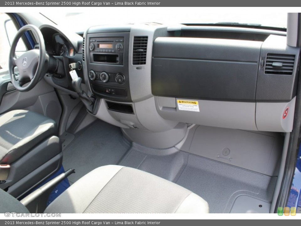 Lima Black Fabric Interior Dashboard for the 2013 Mercedes-Benz Sprinter 2500 High Roof Cargo Van #79160786