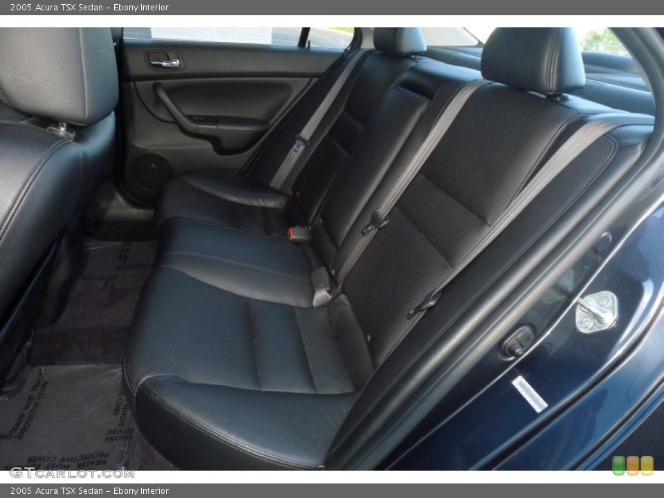 Ebony Interior Rear Seat for the 2005 Acura TSX Sedan #79160813