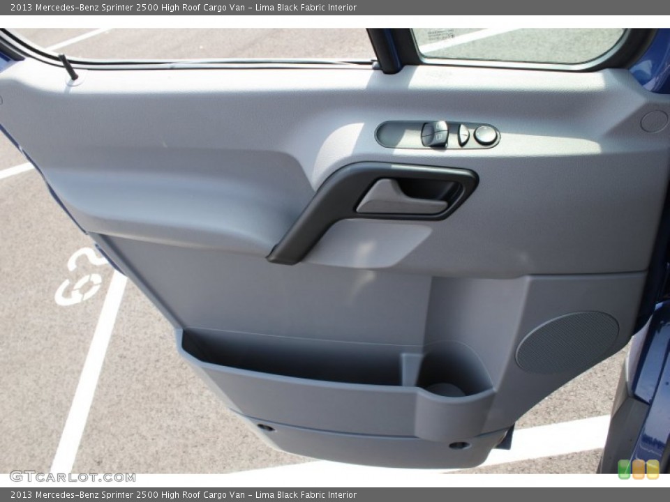 Lima Black Fabric Interior Door Panel for the 2013 Mercedes-Benz Sprinter 2500 High Roof Cargo Van #79160825