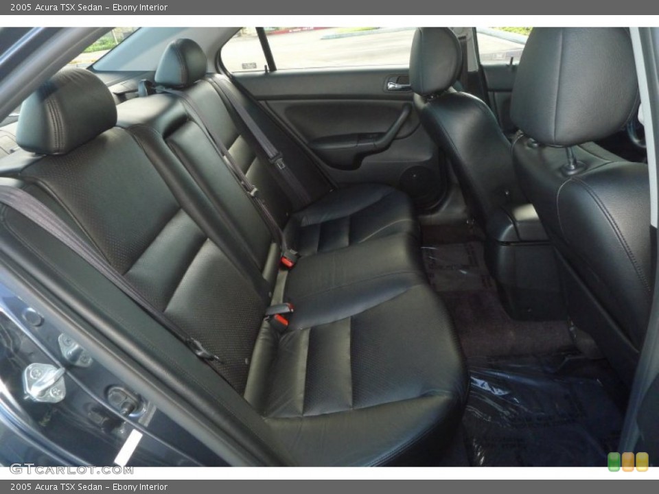 Ebony Interior Rear Seat for the 2005 Acura TSX Sedan #79160834