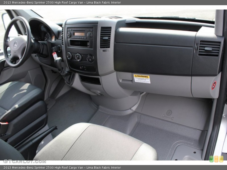 Lima Black Fabric Interior Dashboard for the 2013 Mercedes-Benz Sprinter 2500 High Roof Cargo Van #79161557