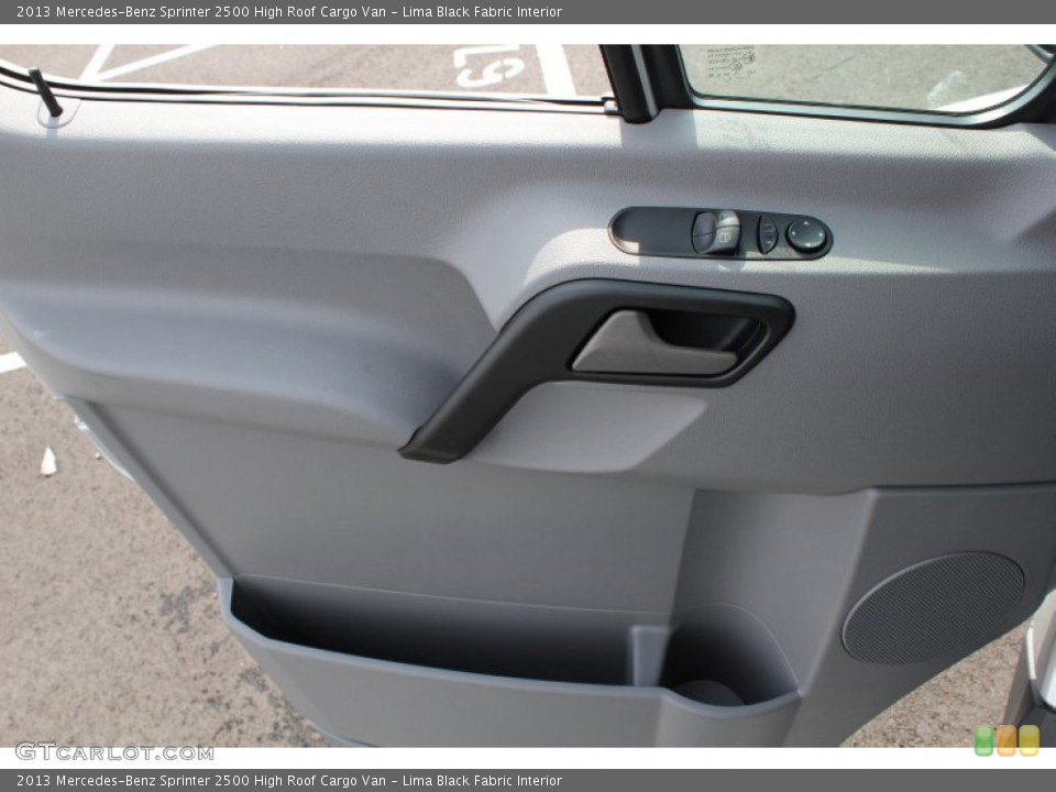 Lima Black Fabric Interior Door Panel for the 2013 Mercedes-Benz Sprinter 2500 High Roof Cargo Van #79161593