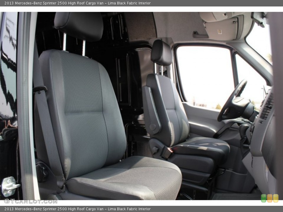Lima Black Fabric Interior Front Seat for the 2013 Mercedes-Benz Sprinter 2500 High Roof Cargo Van #79161938