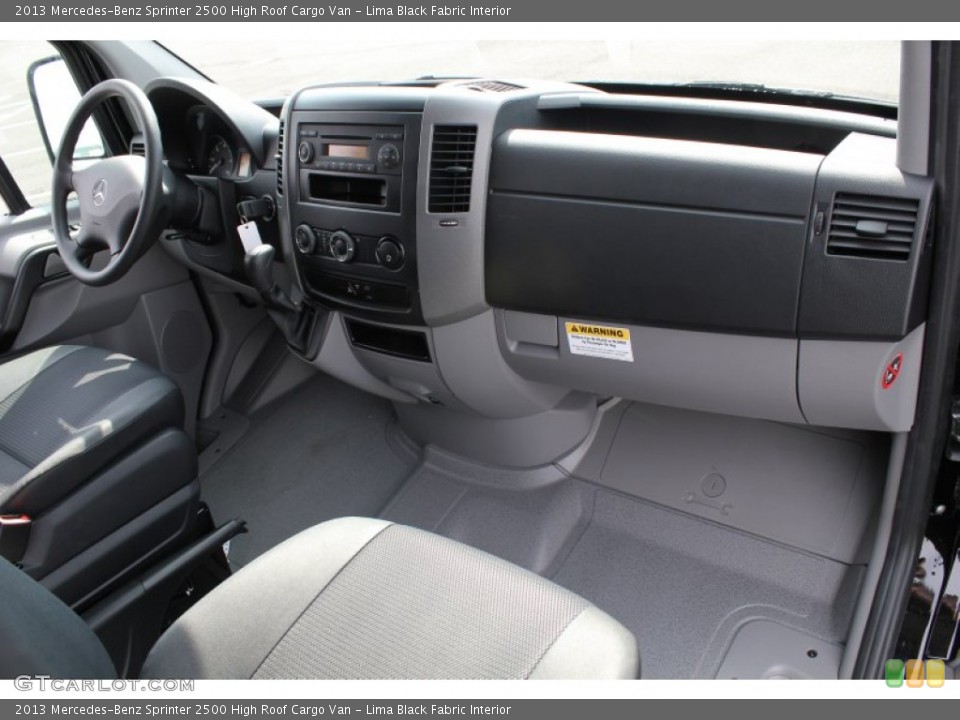 Lima Black Fabric Interior Dashboard for the 2013 Mercedes-Benz Sprinter 2500 High Roof Cargo Van #79162286