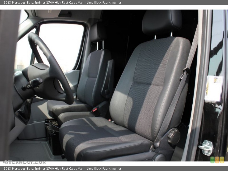 Lima Black Fabric Interior Front Seat for the 2013 Mercedes-Benz Sprinter 2500 High Roof Cargo Van #79162343