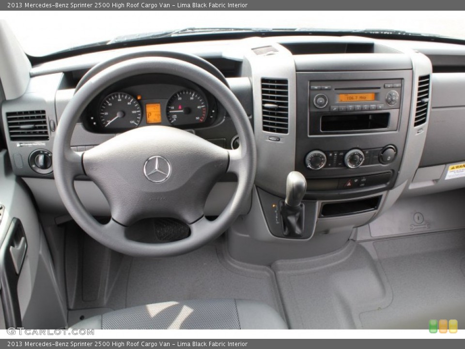 Lima Black Fabric Interior Dashboard for the 2013 Mercedes-Benz Sprinter 2500 High Roof Cargo Van #79162391