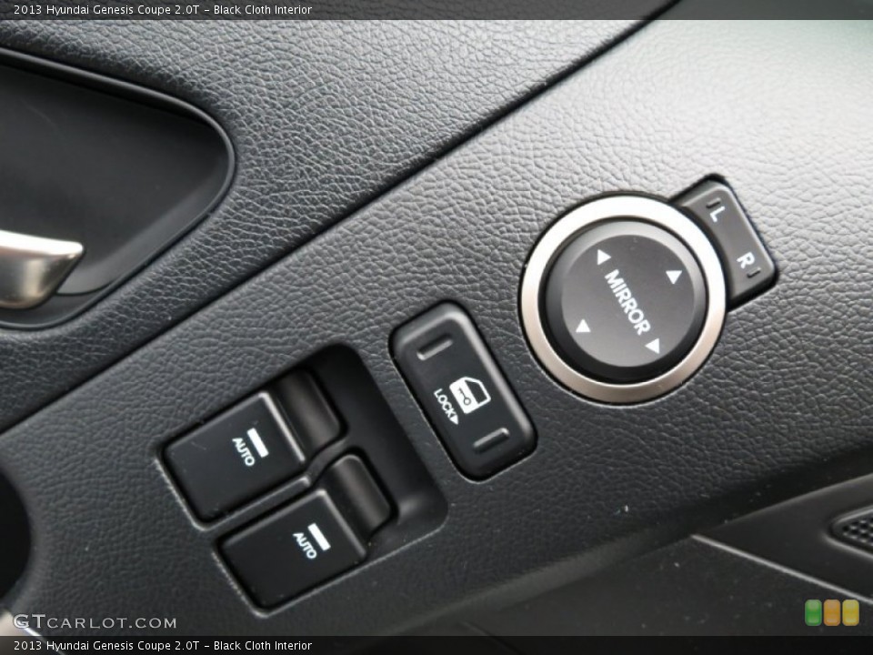 Black Cloth Interior Controls for the 2013 Hyundai Genesis Coupe 2.0T #79162694
