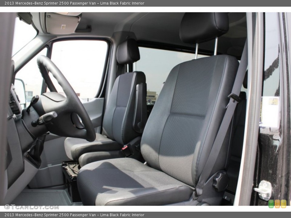 Lima Black Fabric Interior Front Seat for the 2013 Mercedes-Benz Sprinter 2500 Passenger Van #79162757