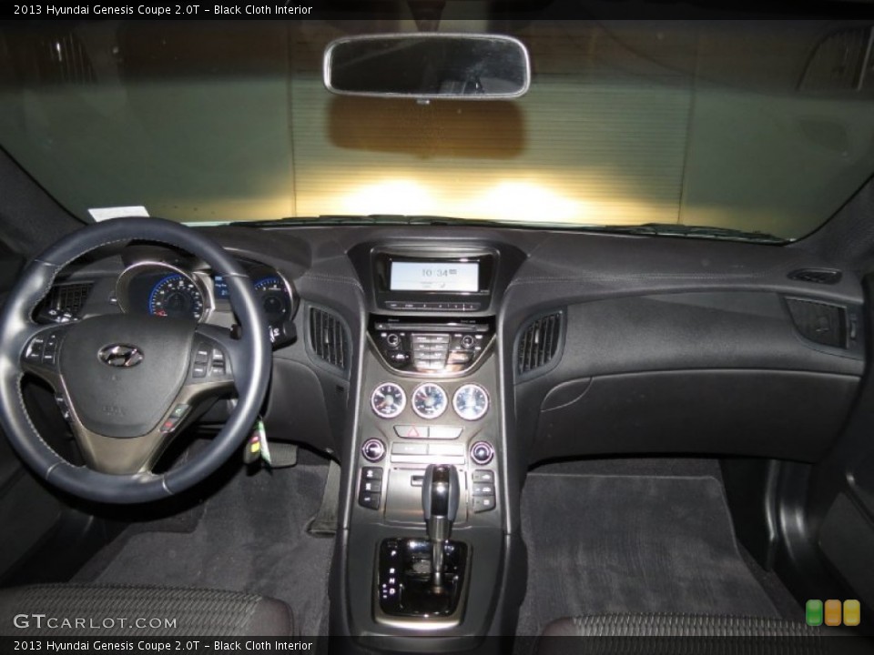 Black Cloth Interior Dashboard for the 2013 Hyundai Genesis Coupe 2.0T #79162777