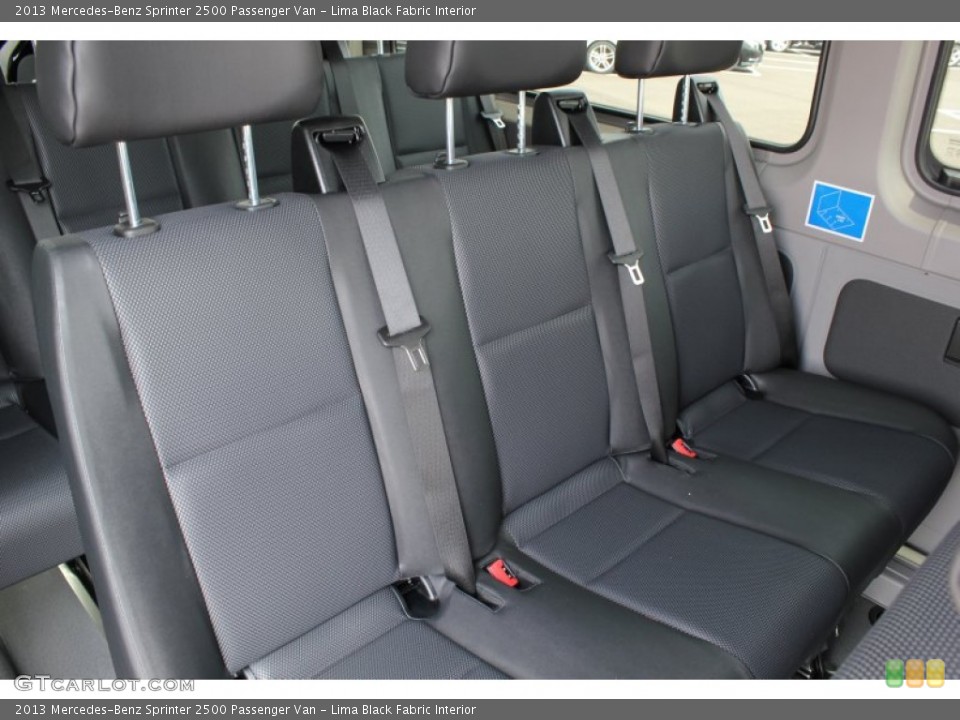 Lima Black Fabric Interior Rear Seat for the 2013 Mercedes-Benz Sprinter 2500 Passenger Van #79162848