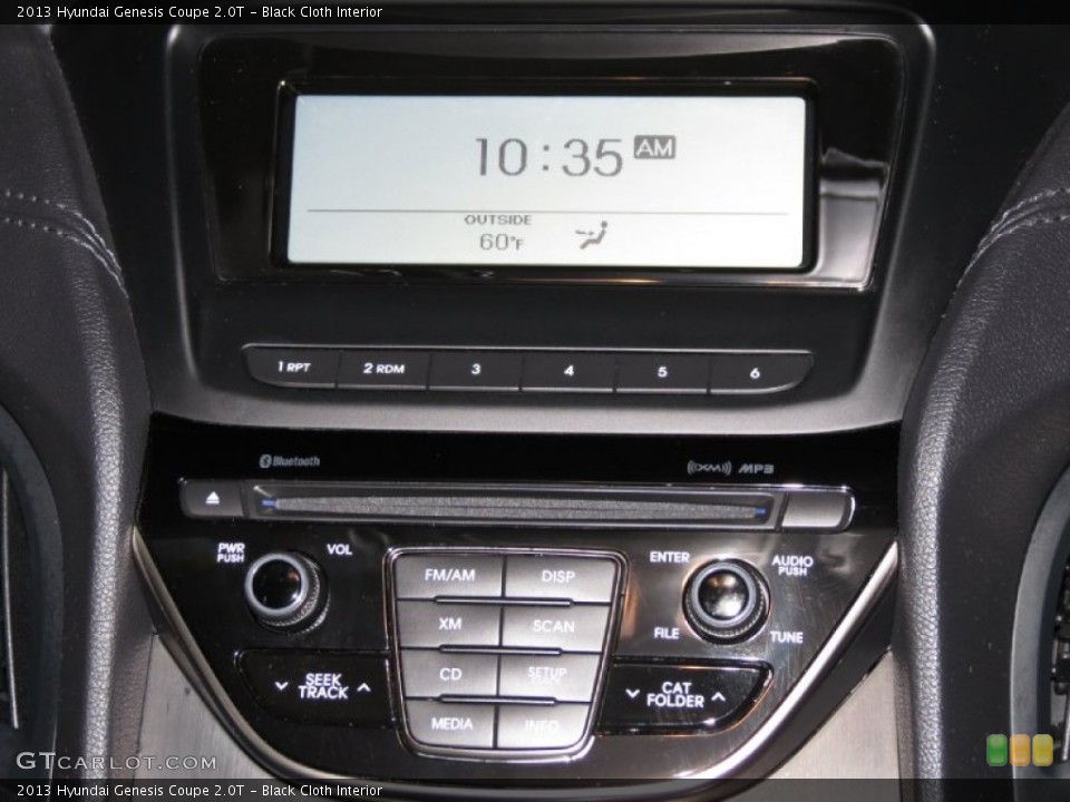 Black Cloth Interior Controls for the 2013 Hyundai Genesis Coupe 2.0T #79162862