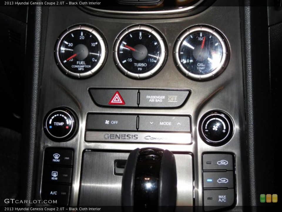 Black Cloth Interior Controls for the 2013 Hyundai Genesis Coupe 2.0T #79162883