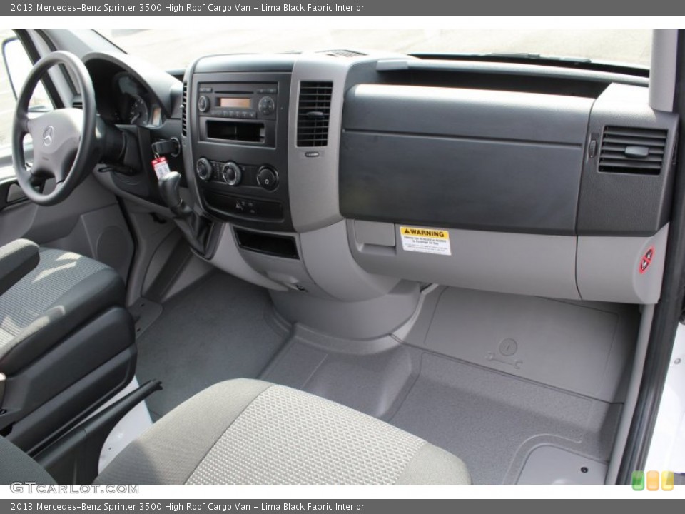 Lima Black Fabric Interior Dashboard for the 2013 Mercedes-Benz Sprinter 3500 High Roof Cargo Van #79163105