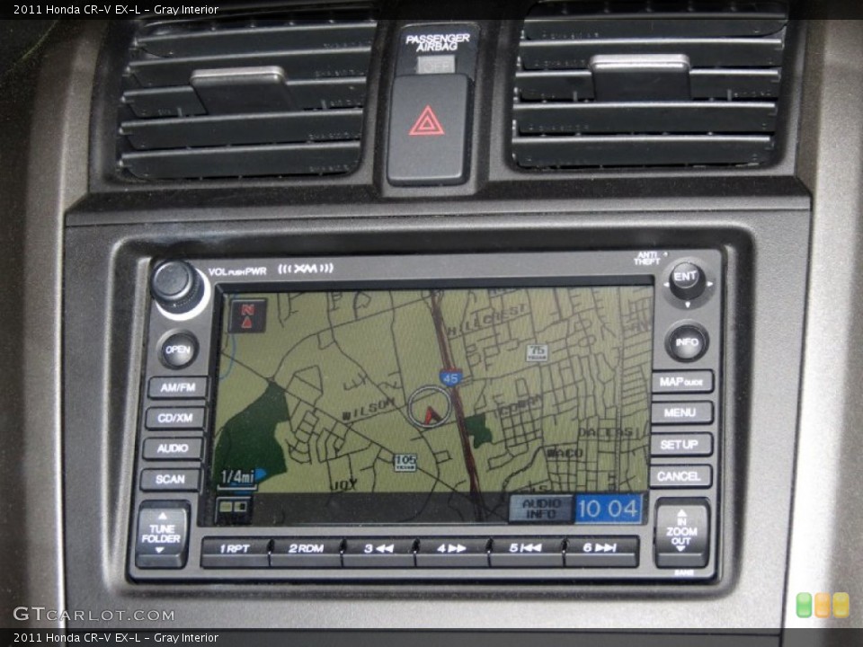 Gray Interior Navigation for the 2011 Honda CR-V EX-L #79164539