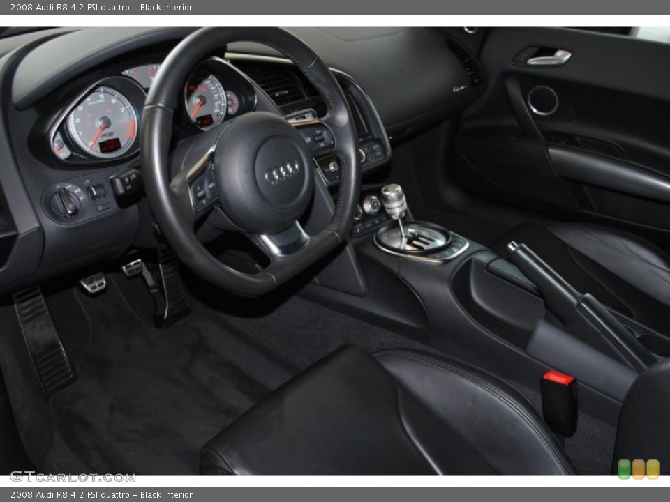 Black Interior Photo for the 2008 Audi R8 4.2 FSI quattro #79165439