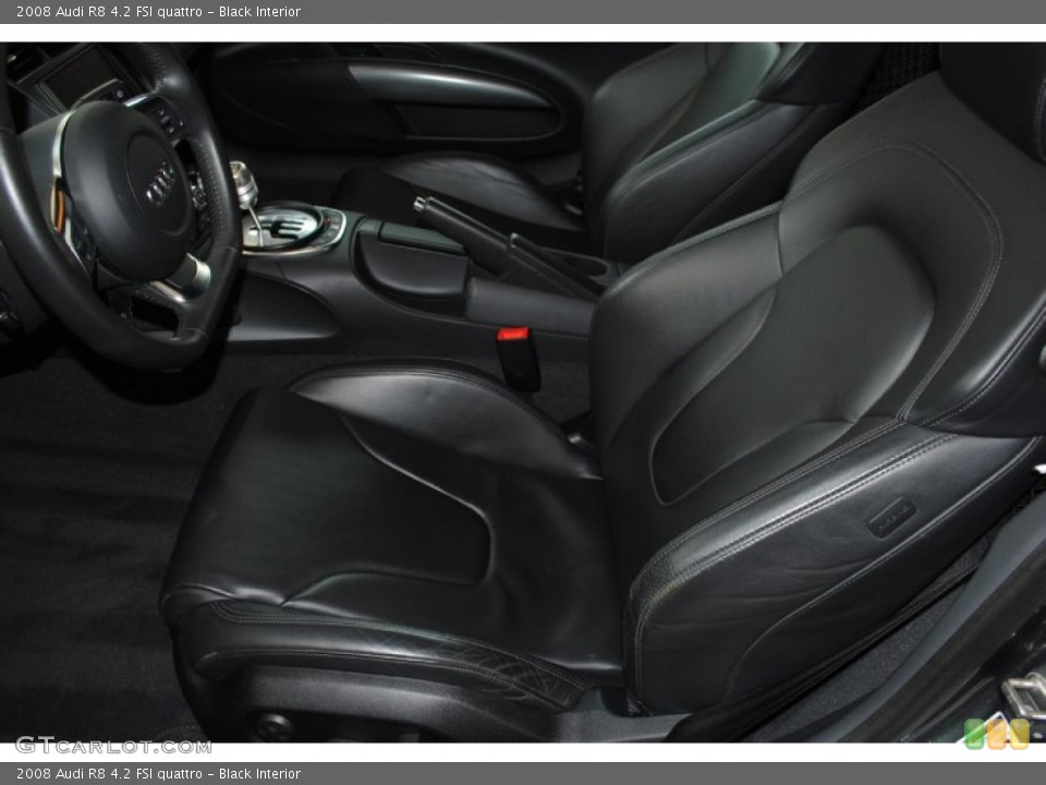 Black Interior Front Seat for the 2008 Audi R8 4.2 FSI quattro #79165454