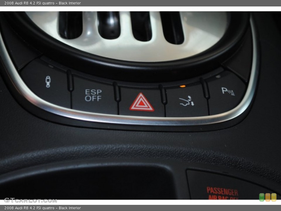 Black Interior Controls for the 2008 Audi R8 4.2 FSI quattro #79165582