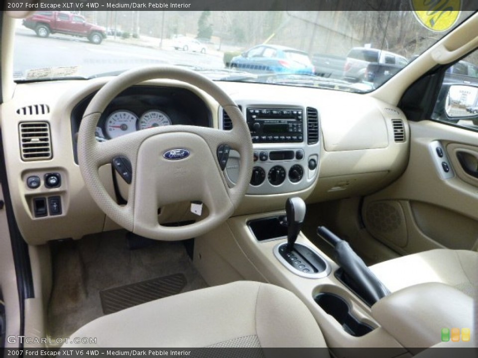 Medium/Dark Pebble Interior Prime Interior for the 2007 Ford Escape XLT V6 4WD #79165871