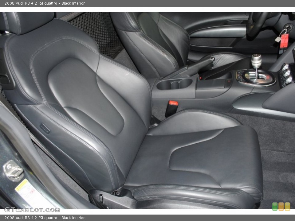 Black Interior Front Seat for the 2008 Audi R8 4.2 FSI quattro #79165985