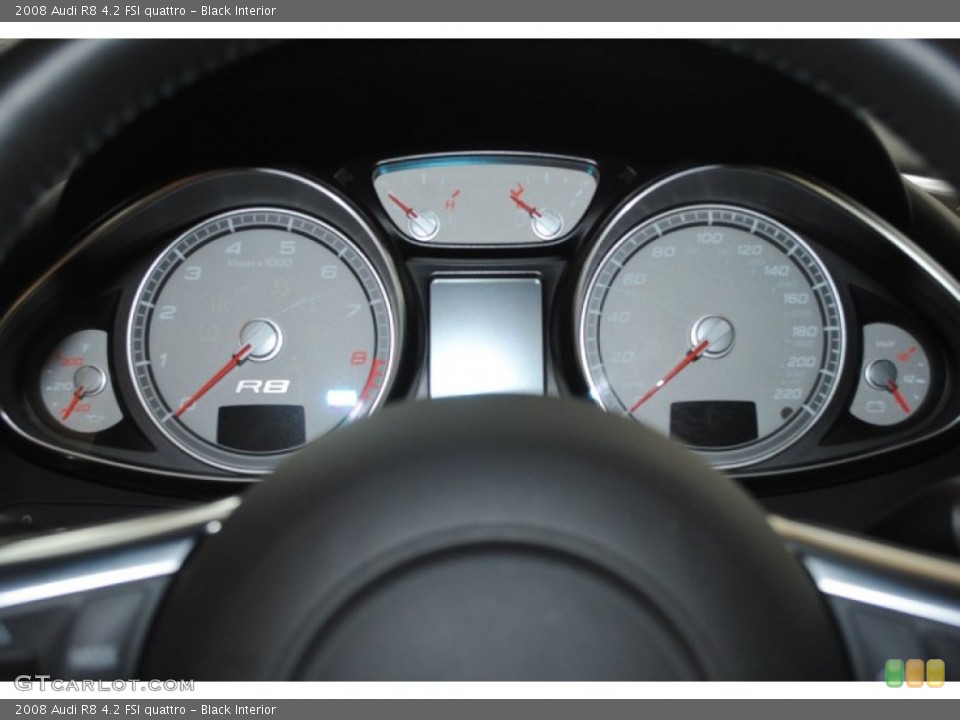 Black Interior Gauges for the 2008 Audi R8 4.2 FSI quattro #79166039