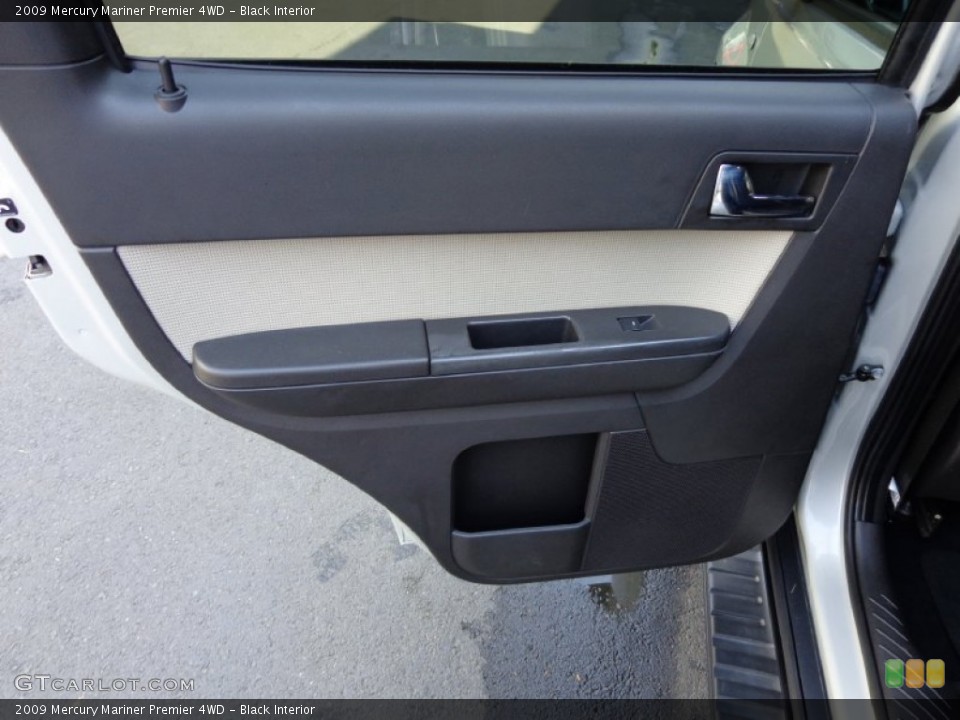 Black Interior Door Panel for the 2009 Mercury Mariner Premier 4WD #79166396