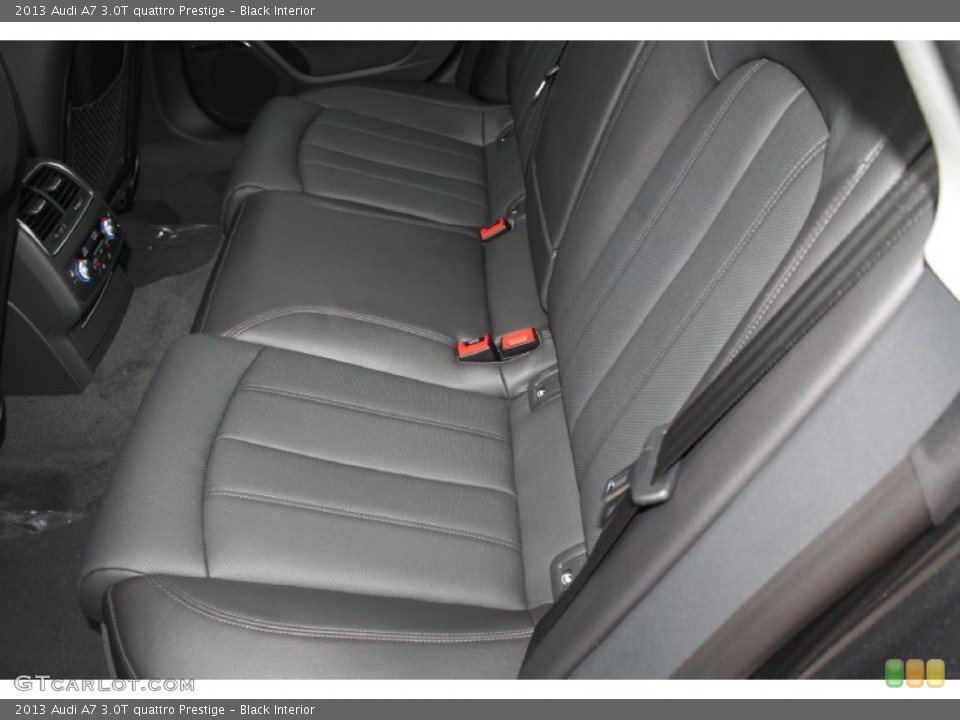 Black Interior Rear Seat for the 2013 Audi A7 3.0T quattro Prestige #79166822