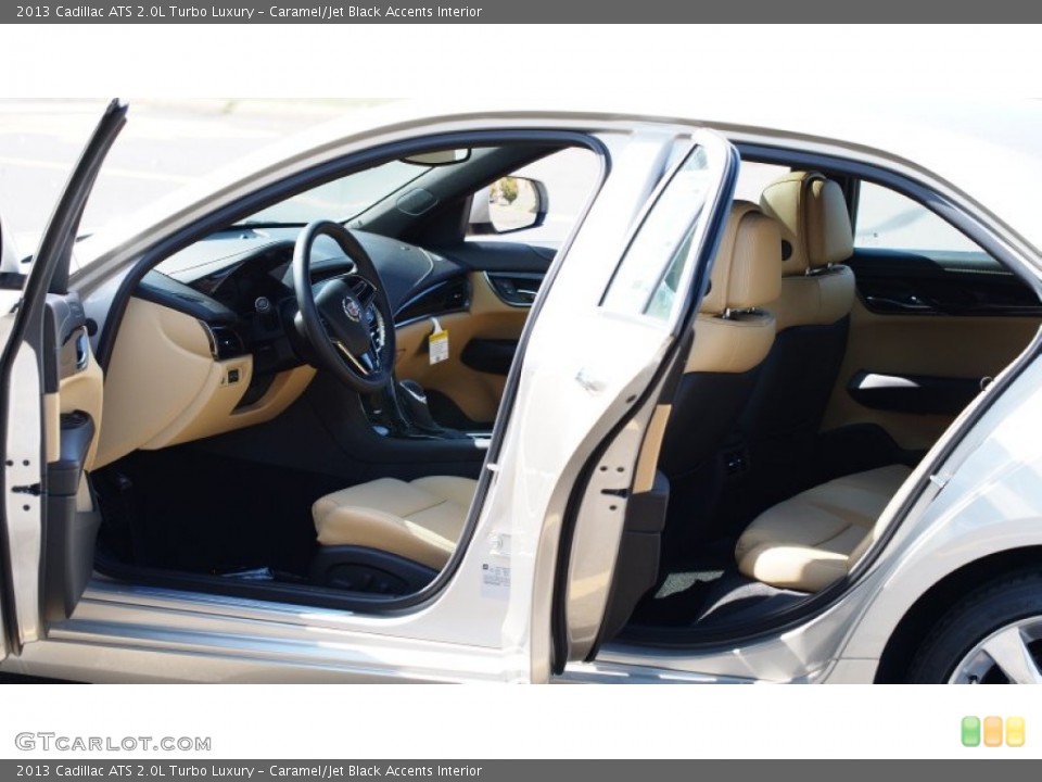 Caramel/Jet Black Accents Interior Photo for the 2013 Cadillac ATS 2.0L Turbo Luxury #79166945