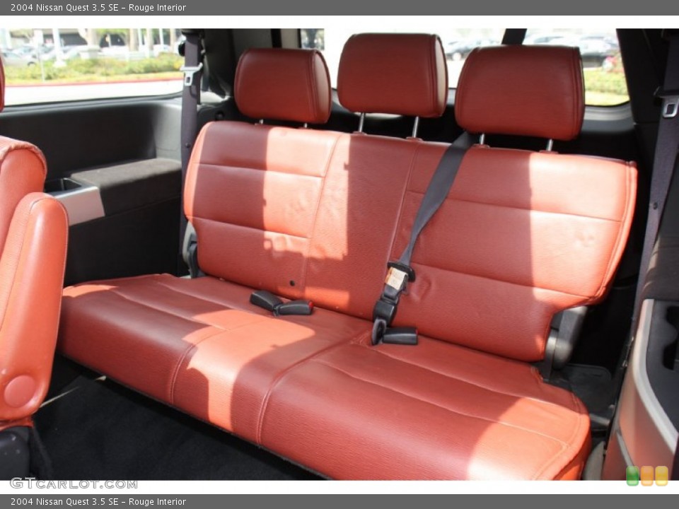 Rouge Interior Rear Seat for the 2004 Nissan Quest 3.5 SE #79167002