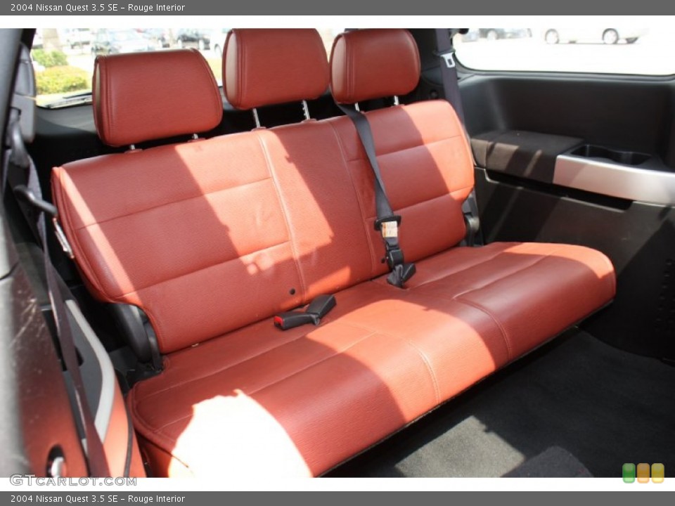 Rouge Interior Rear Seat for the 2004 Nissan Quest 3.5 SE #79167035