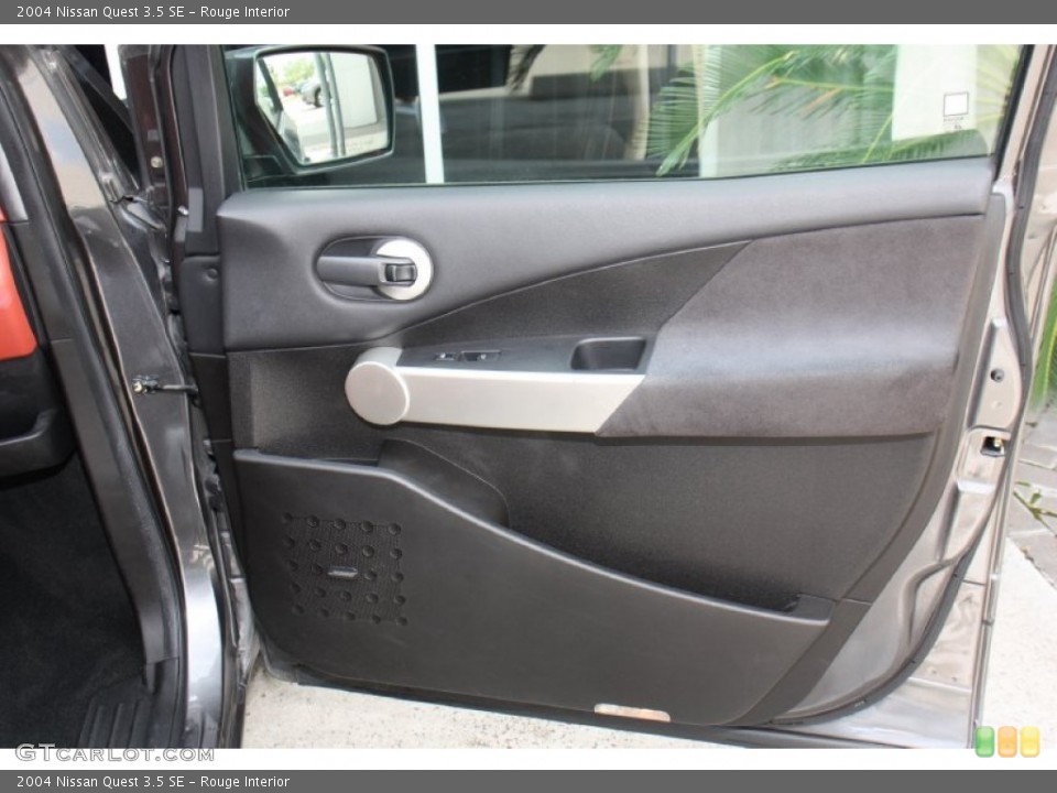 Rouge Interior Door Panel for the 2004 Nissan Quest 3.5 SE #79167068