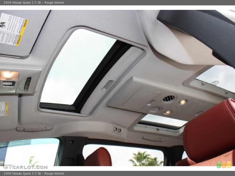 Rouge Interior Sunroof for the 2004 Nissan Quest 3.5 SE #79167172