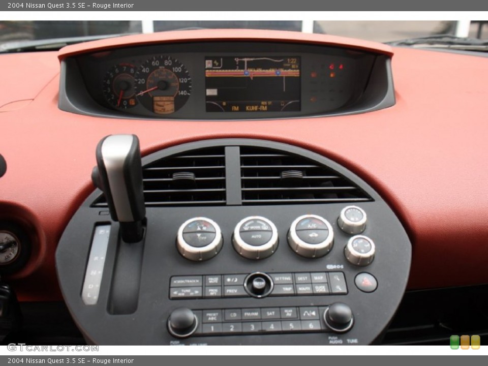Rouge Interior Controls for the 2004 Nissan Quest 3.5 SE #79167256