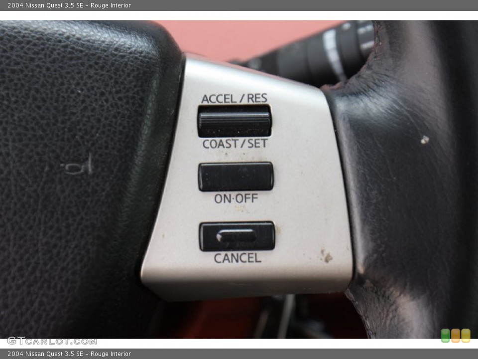Rouge Interior Controls for the 2004 Nissan Quest 3.5 SE #79167362