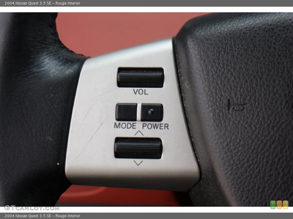 Rouge Interior Controls for the 2004 Nissan Quest 3.5 SE #79167377