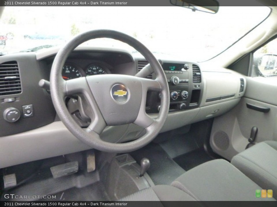 Dark Titanium Interior Prime Interior for the 2011 Chevrolet Silverado 1500 Regular Cab 4x4 #79170928