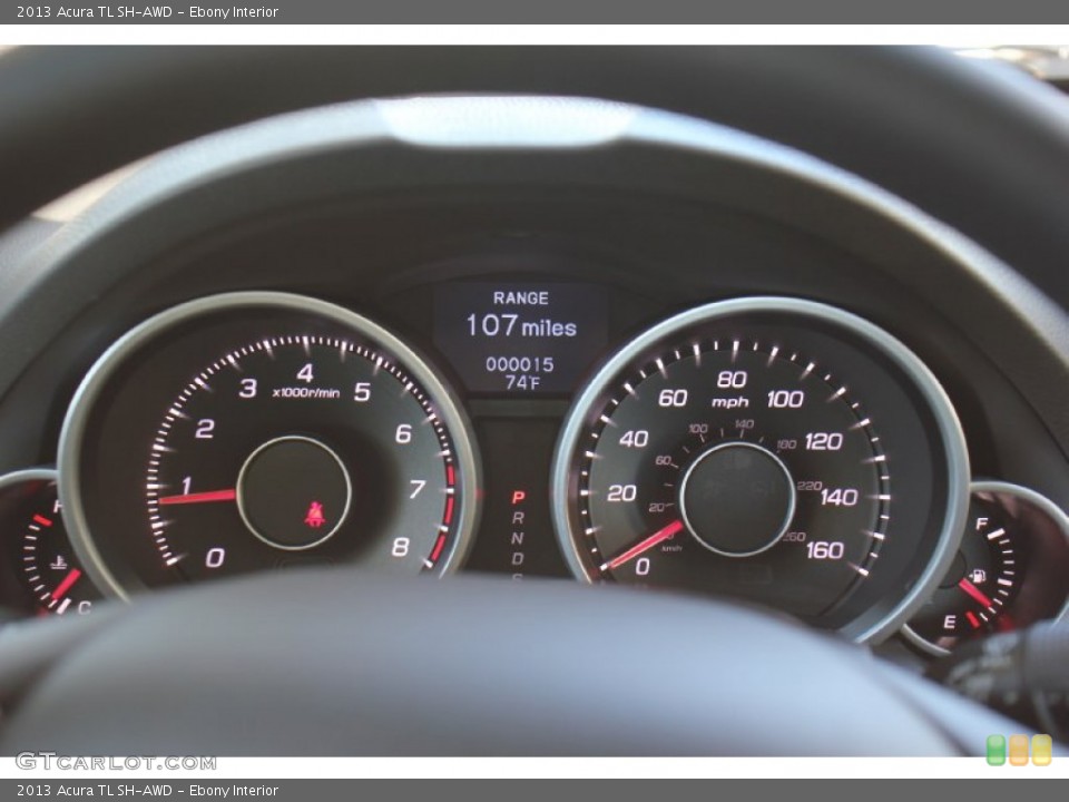 Ebony Interior Gauges for the 2013 Acura TL SH-AWD #79172371