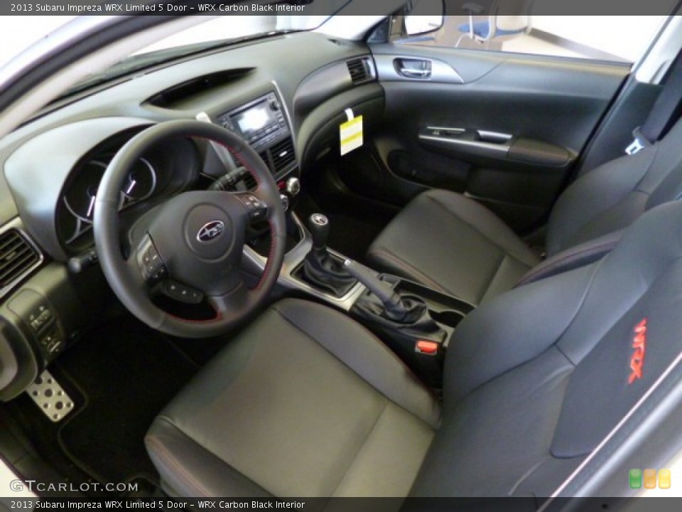 WRX Carbon Black Interior Photo for the 2013 Subaru Impreza WRX Limited 5 Door #79172384