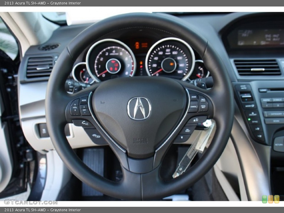 Graystone Interior Steering Wheel for the 2013 Acura TL SH-AWD #79172802
