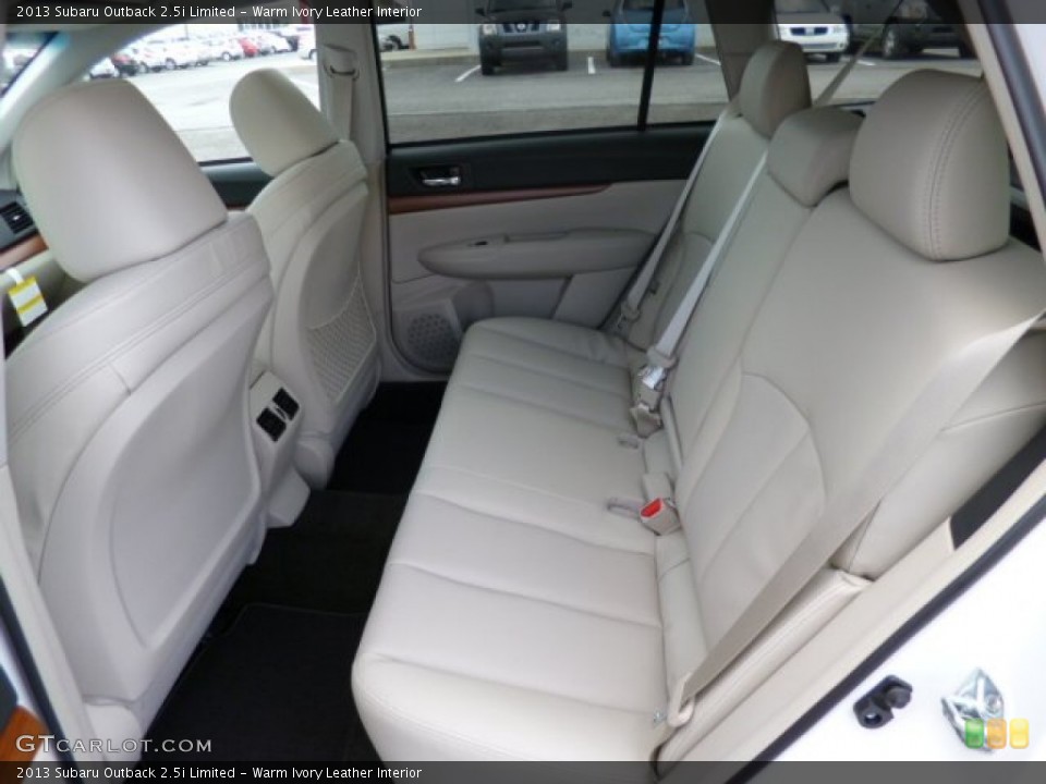 Warm Ivory Leather Interior Rear Seat for the 2013 Subaru Outback 2.5i Limited #79172979