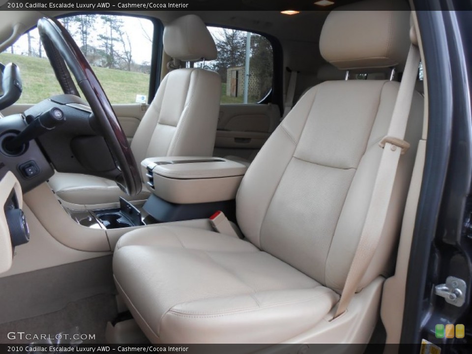 Cashmere/Cocoa Interior Front Seat for the 2010 Cadillac Escalade Luxury AWD #79174772