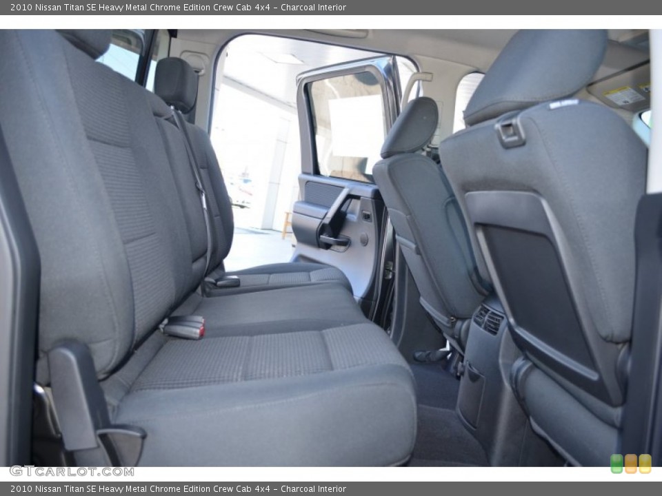 Charcoal Interior Rear Seat for the 2010 Nissan Titan SE Heavy Metal Chrome Edition Crew Cab 4x4 #79174814