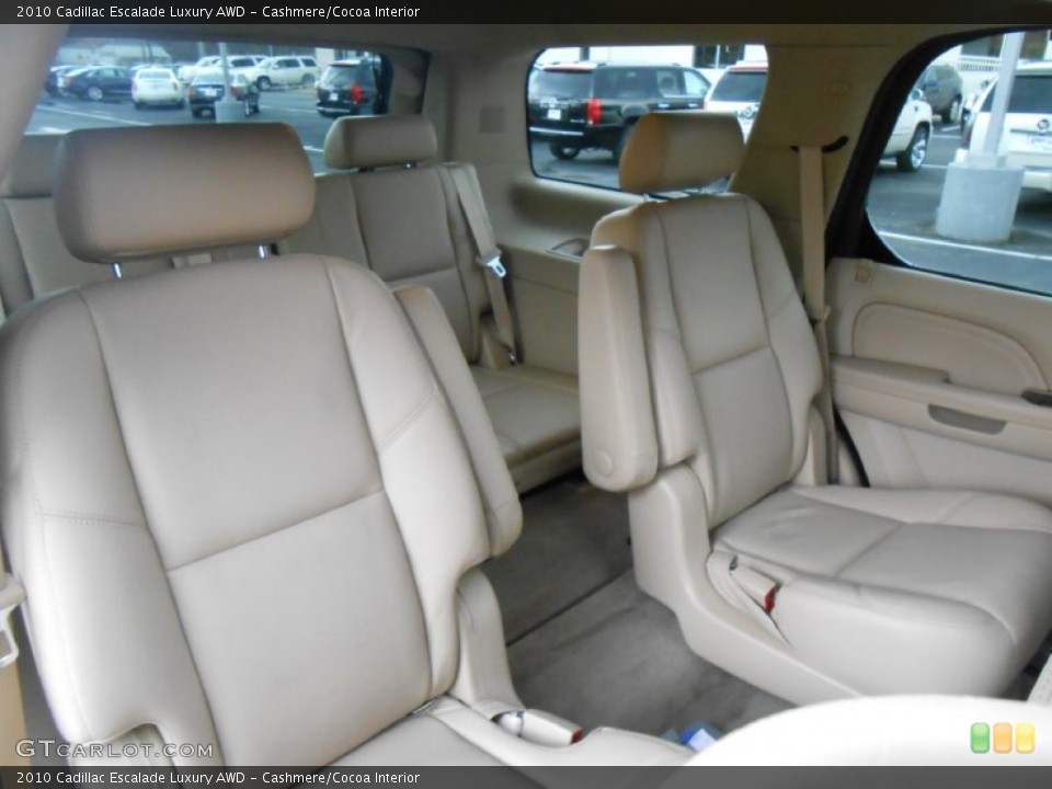 Cashmere/Cocoa Interior Rear Seat for the 2010 Cadillac Escalade Luxury AWD #79174868