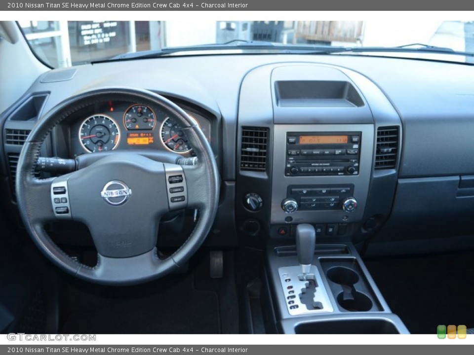 Charcoal Interior Dashboard for the 2010 Nissan Titan SE Heavy Metal Chrome Edition Crew Cab 4x4 #79174985