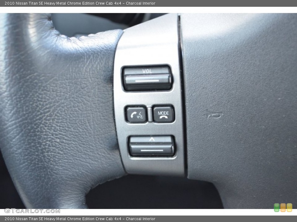 Charcoal Interior Controls for the 2010 Nissan Titan SE Heavy Metal Chrome Edition Crew Cab 4x4 #79175039